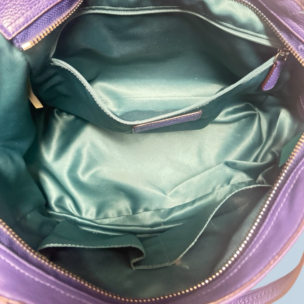 Coach Vibrant Purple Shoulder Bag - Picture 11 of 13